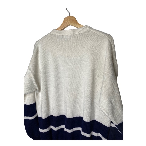 Vintage 90s Nautica Blue water Challenge Sweater - Picture 7 of 10